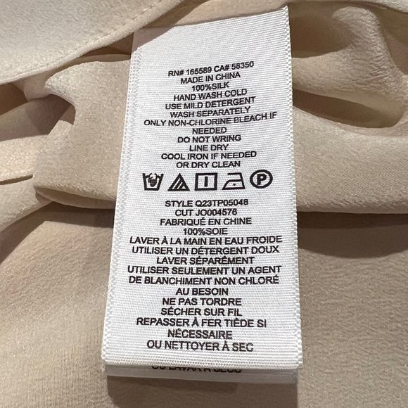 NWT! Joie Cerily Tapioca Sleeveless Silk Blouse - Picture 4 of 4